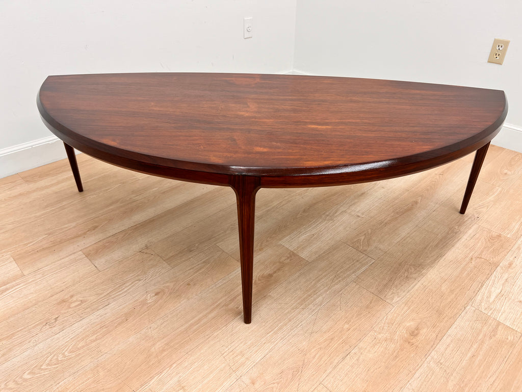 Mid Century Half Moon Table by Silkeborg of Denmark