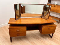 Mid Century Triple Mirror Vanity by G Plan