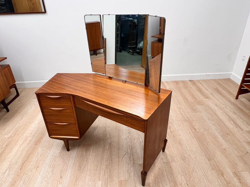 Mid Century Triple Mirror Vanity by Golden Key