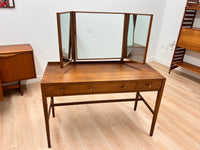 Mid Century Triple Mirror Vanity by Loughborough Furniture