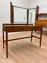 Mid Century Triple Mirror Vanity by Loughborough Furniture