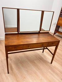 Mid Century Triple Mirror Vanity by Loughborough Furniture