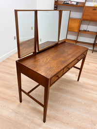 Mid Century Triple Mirror Vanity by Loughborough Furniture