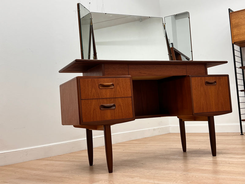 Mid Century Triple Mirror Vanity by G Plan