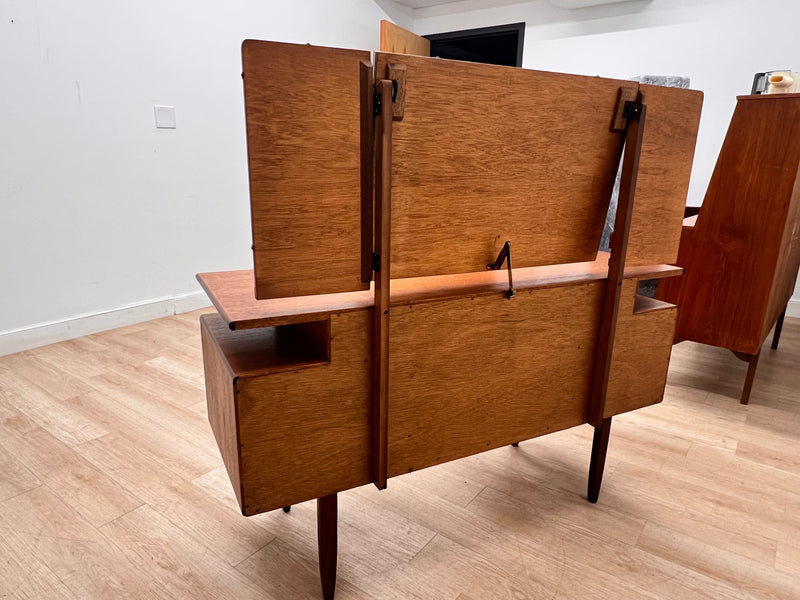 Mid Century Triple Mirror Vanity by G Plan