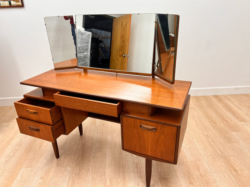 Mid Century Triple Mirror Vanity by G Plan
