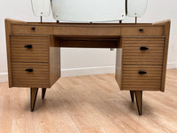 Mid Century Triple Mirror Vanity by Harris Lebus