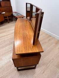 Mid Century Triple Mirror Vanity by G Plan