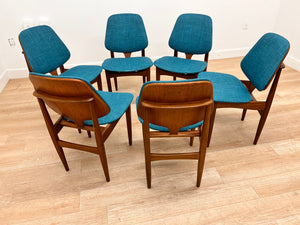 Mid Century Dining Chairs by Elliots of Newbury