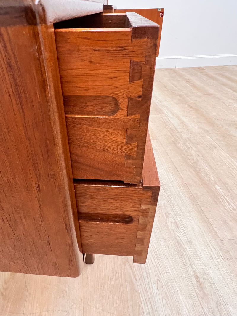 Mid Century Triple Mirror Vanity by G Plan