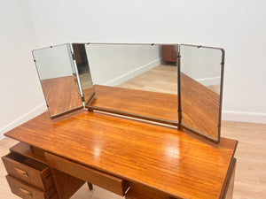 Mid Century Triple Mirror Vanity by G Plan