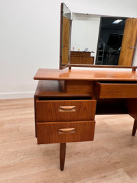 Mid Century Triple Mirror Vanity by G Plan