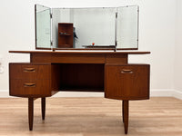 Mid Century Triple Mirror Vanity by G Plan