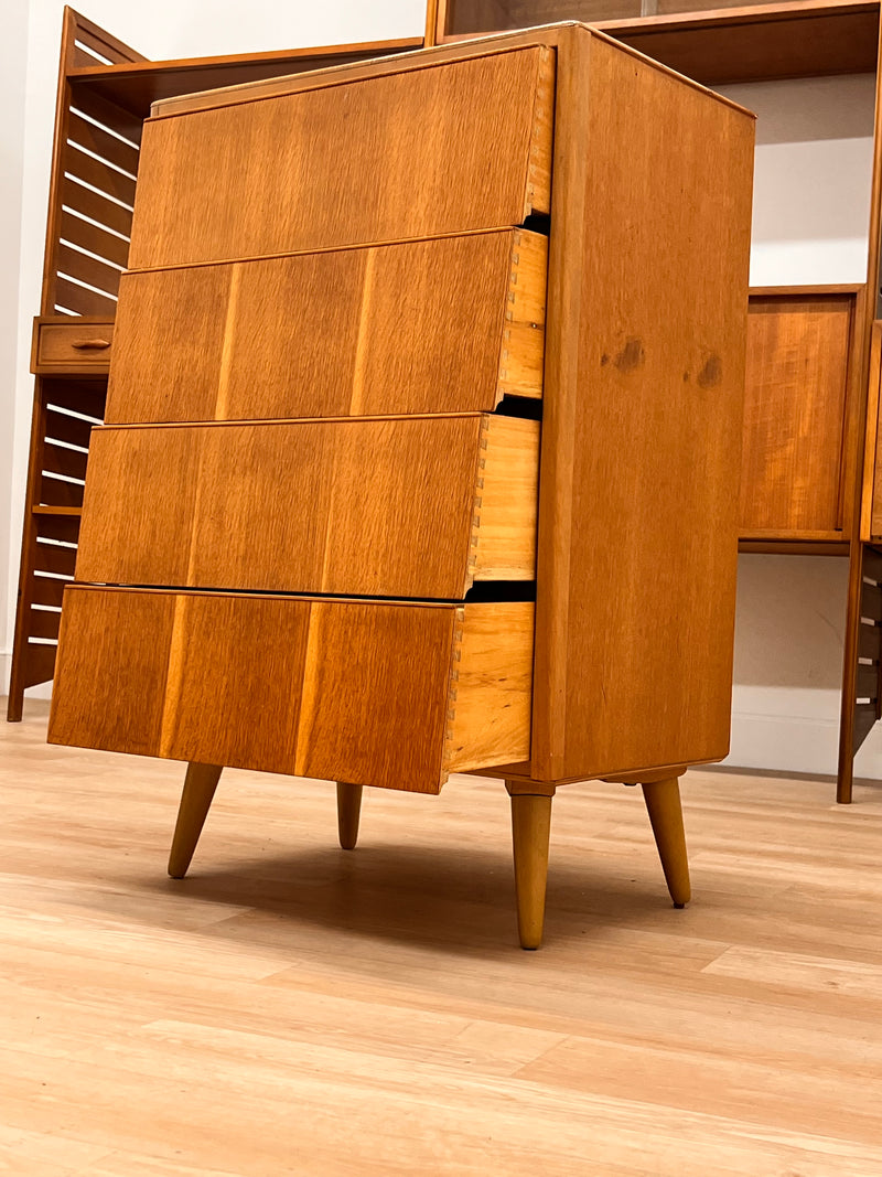 Mid Century Maple Drawer set by Avalon Furniture..