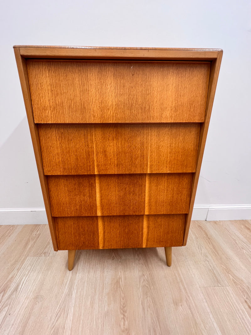 Mid Century Maple Drawer set by Avalon Furniture..