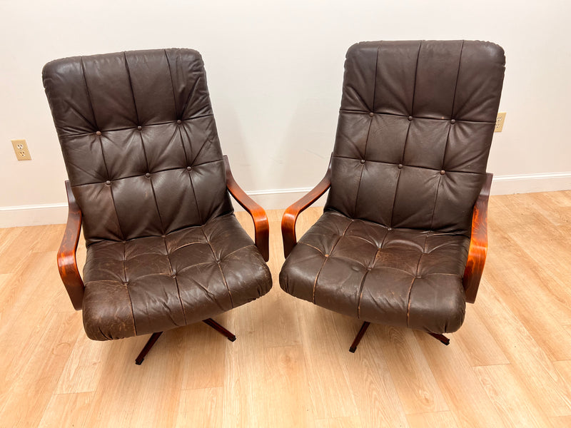 Pair of Mid Century Chairs by Ekornes of Norway