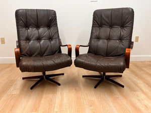 Pair of Mid Century Chairs by Ekornes of Norway