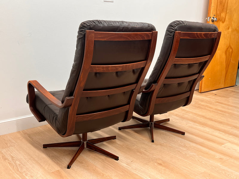 Pair of Mid Century Chairs by Ekornes of Norway