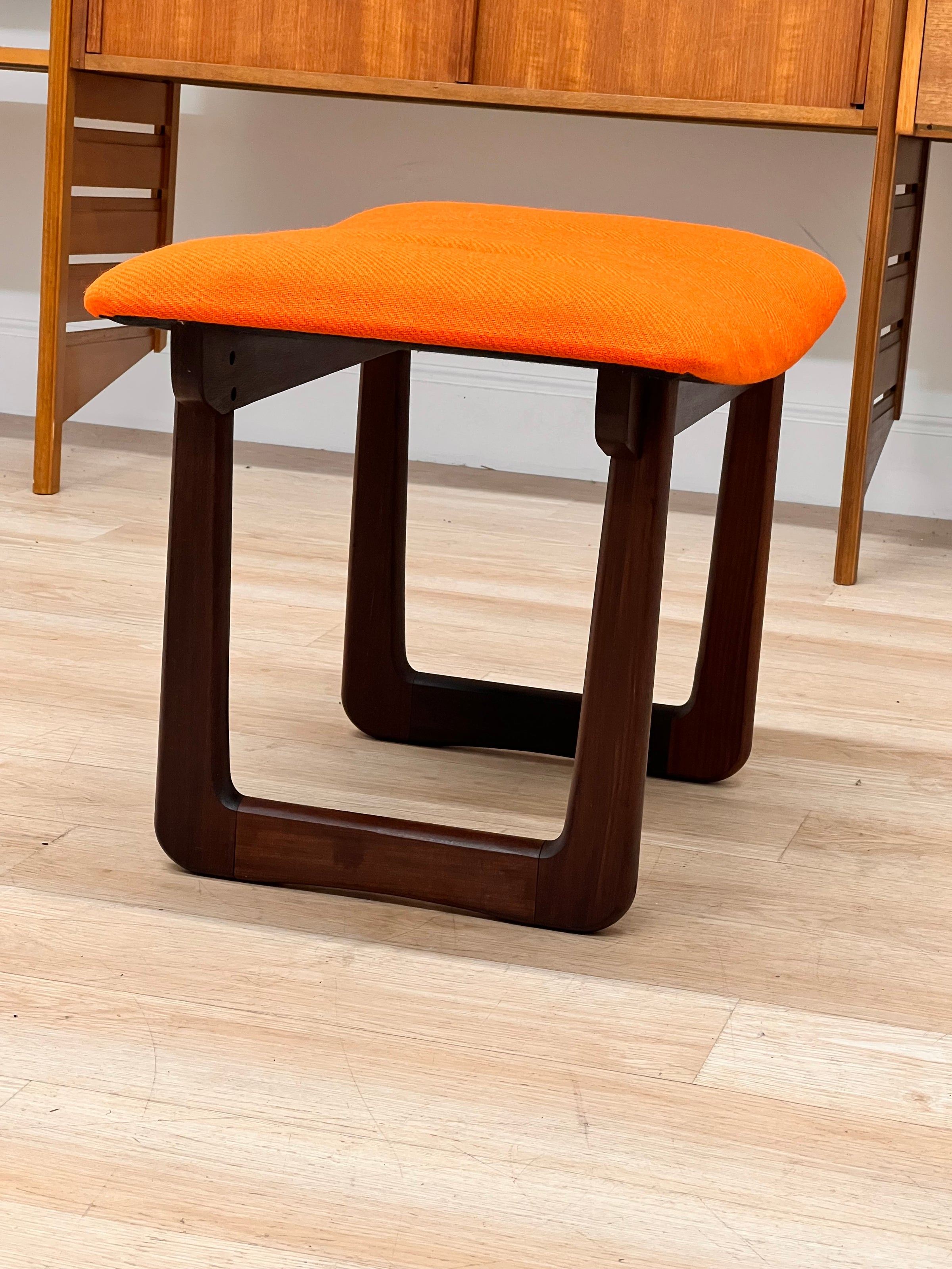 Mid century vanity stool deals