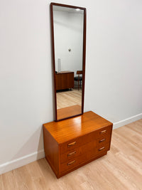 Mid Century Mirror and Dresser set by G Plan