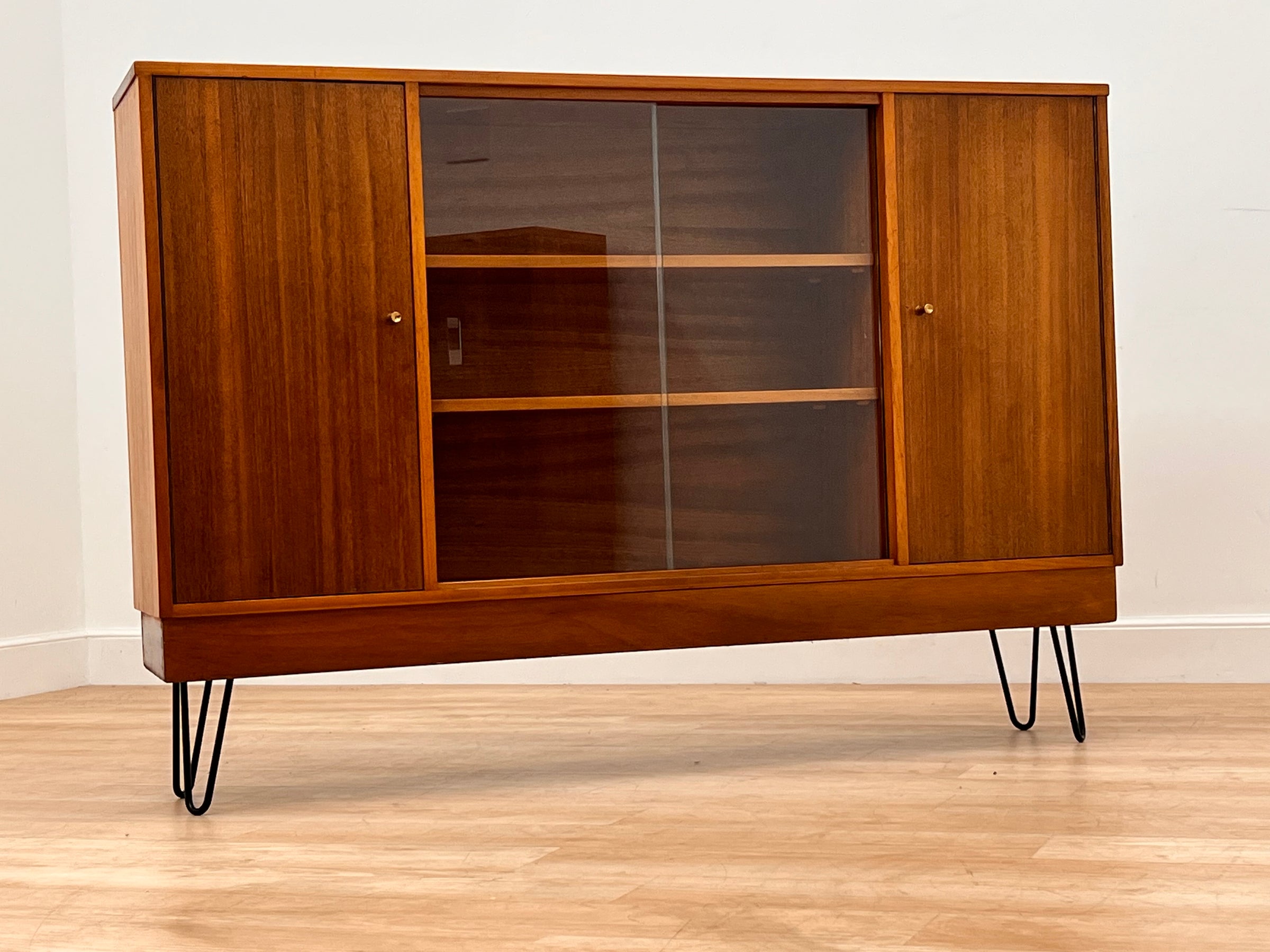 Mid century discount china hutch