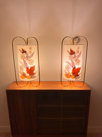 Mid Century Bedside Lights Pair