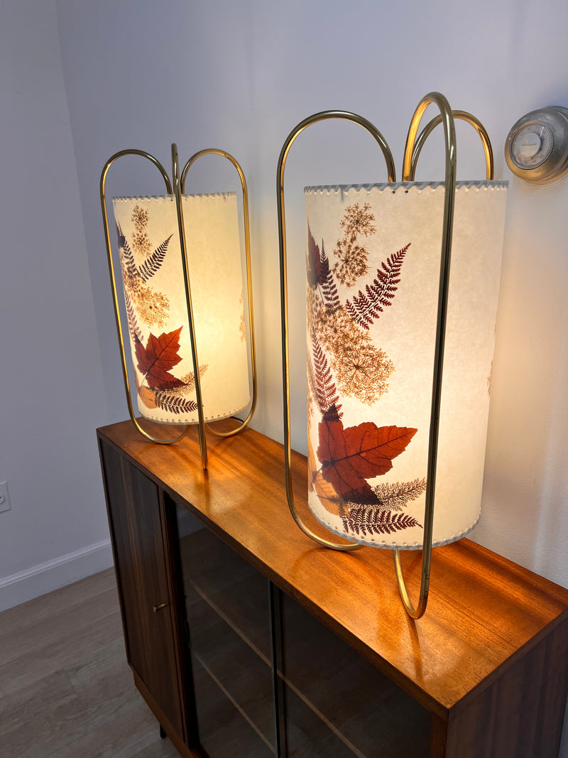 Mid Century Bedside Lights Pair
