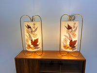 Mid Century Bedside Lights Pair