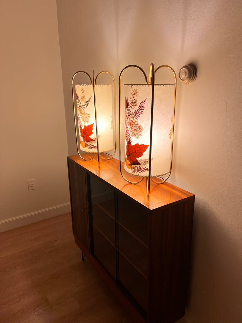 Mid Century Bedside Lights Pair