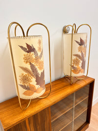 Mid Century Bedside Lights Pair