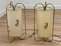 Mid Century Bedside Lights Pair