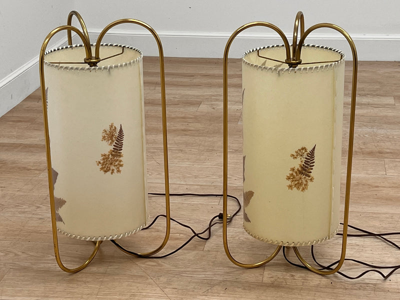 Mid Century Bedside Lights Pair