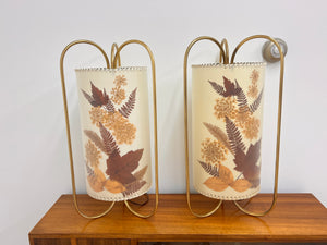 Mid Century Bedside Lights Pair