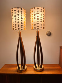 Mid Century Lamp Pair