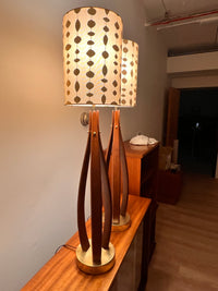 Mid Century Lamp Pair