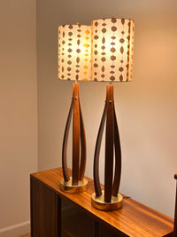 Mid Century Lamp Pair