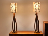 Mid Century Lamp Pair