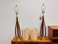 Mid Century Lamp Pair