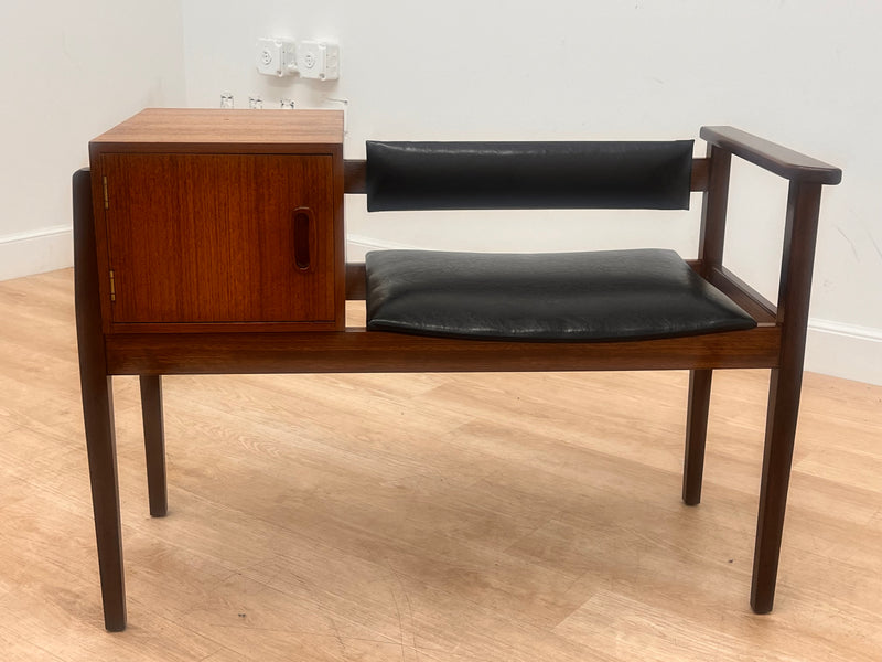 Mid Century Telephone Bench Danish