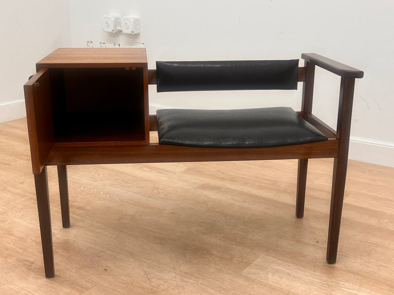 Mid Century Telephone Bench Danish