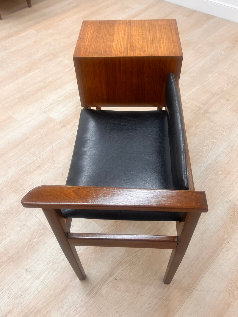 Mid Century Telephone Bench Danish