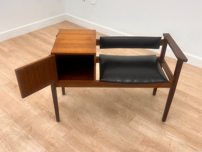 Mid Century Telephone Bench Danish