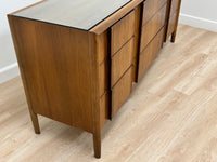 Mid Century Credenza/Mirror by Barney Flagg for Drexel