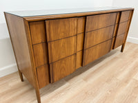 Mid Century Credenza/Mirror by Barney Flagg for Drexel