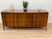 Mid Century Credenza/Mirror by Barney Flagg for Drexel