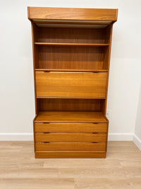 MID CENTURY BOOKCASE/ DISPLAY UNIT BY TURNIDGE OF LONDON