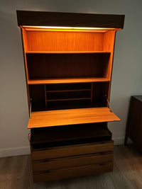 MID CENTURY BOOKCASE/ DISPLAY UNIT BY TURNIDGE OF LONDON