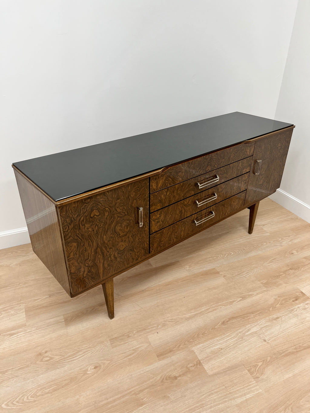 MID CENTURY MELAMINE CREDENZA BY BEAUTILITY