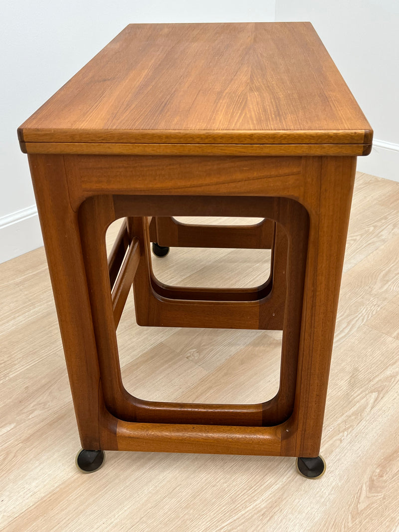 Mid Century Trolley Nest of Tables by McIntosh of Scotland