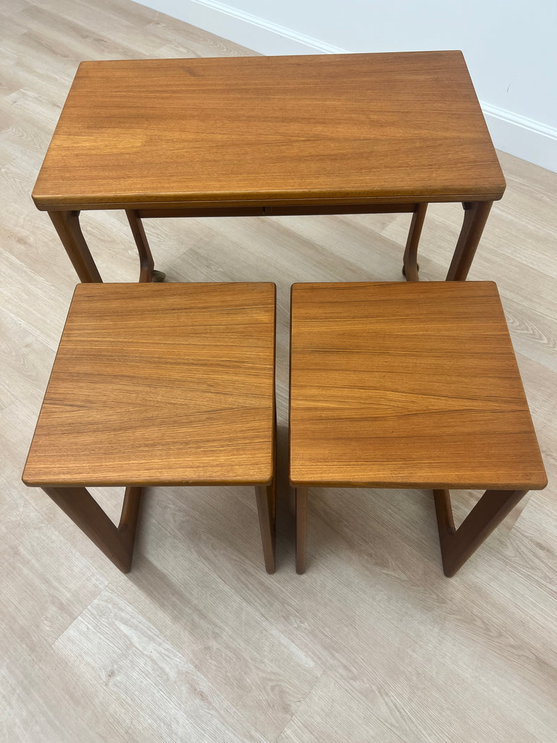 Mid Century Trolley Nest of Tables by McIntosh of Scotland